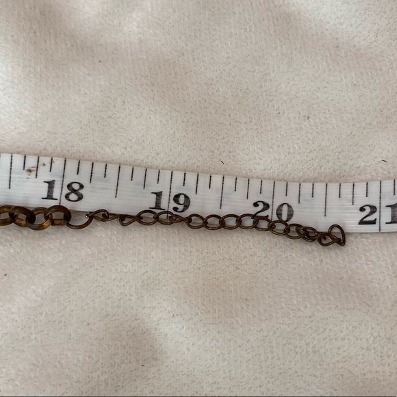 Vintage Gold Circle Necklace Gold tone Chain Necklace 18” with 3” extension - Picture 5 of 9